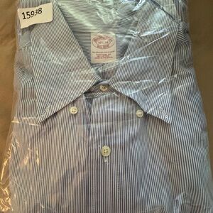 Brooks Brothers Blue Pinstripe Dress Shirt
